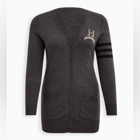 Torrid Varsity Harry Potter Hogwarts Crest Cardigan Sweater - Picture 1 of 7